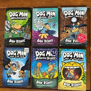 Dog Man kids books | set of 6 graphic novels